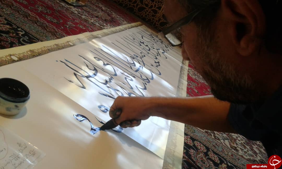 کتابت دعای فرج با ناخن انگشت شست برای نخستین بار در جهان + تصاویر