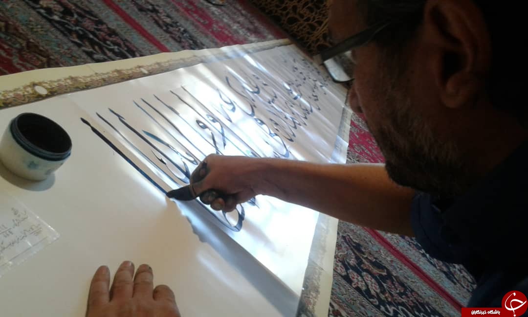 کتابت دعای فرج با ناخن انگشت شست برای نخستین بار در جهان + تصاویر