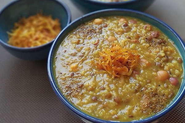 طرز تهیه آش عباسعلی کرمانشاه