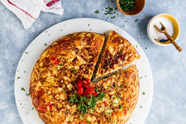 طرز تهیه کوکوی ماکارونی