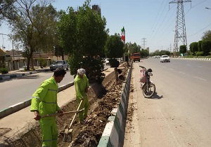 لایروبی کانال‌های آب‌های سطحی در برخی مناطق اهواز