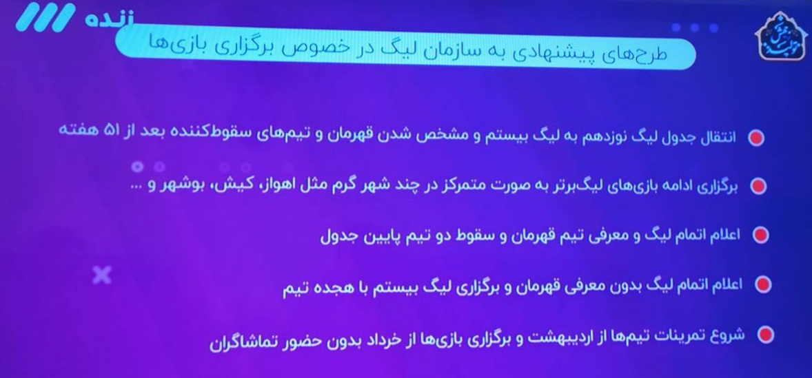 لحظه به لحظه با برنامه فوتبال برتر ۱۸ فروردین
