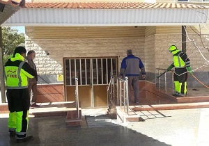 برگزاری مانور سالم‌سازی و ضدعفونی در دورود