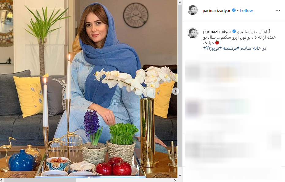 هفت سین متفاوت هستی مهدوی&zwnj;فر در منزل ؛