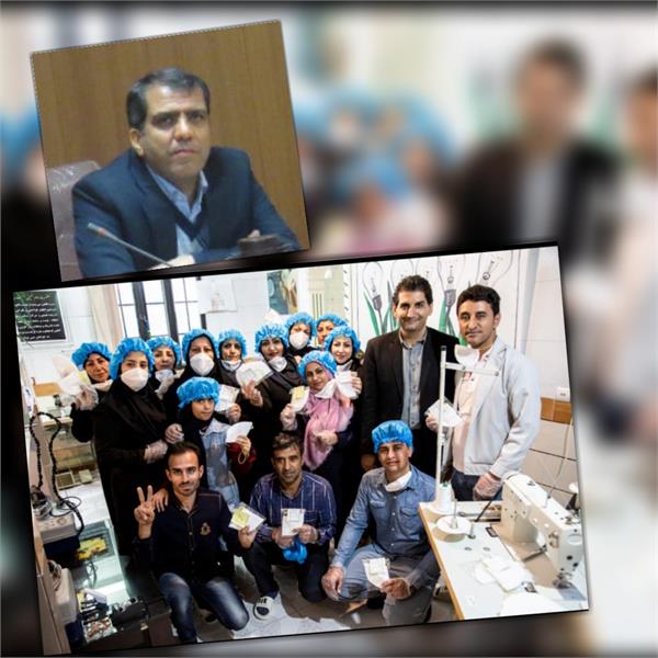 تولید روزانه ۲ هزار ماسک در مرکز مشاوره کار آفرینی مرودشت