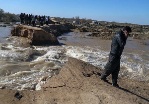 سیل بند روستای دفار در بستان شکست/ سیل بند ترمیم و خطر آبگرفتگی رفع شد