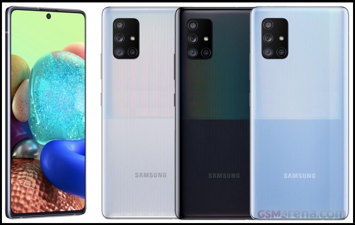 اولین تصاویر منتشر شده از نسخه 5G گوشی Galaxy A71