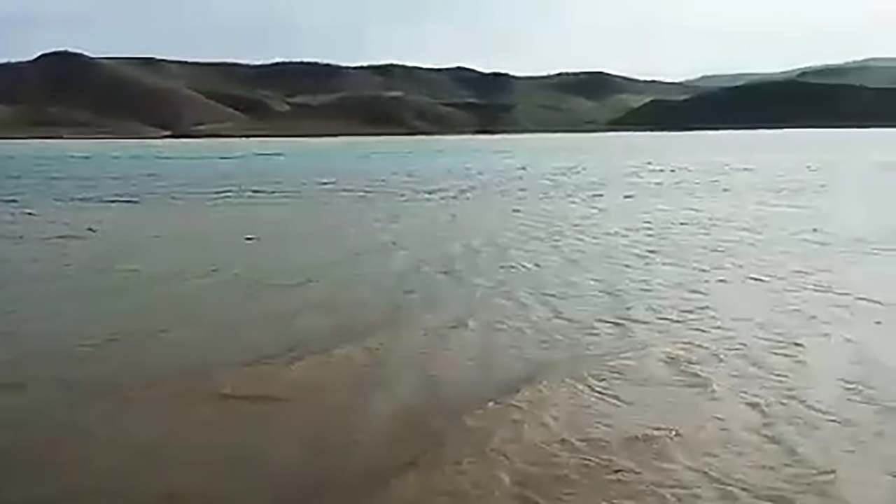 پرآب شدن سد فریمان بعد از بارندگی + فیلم
