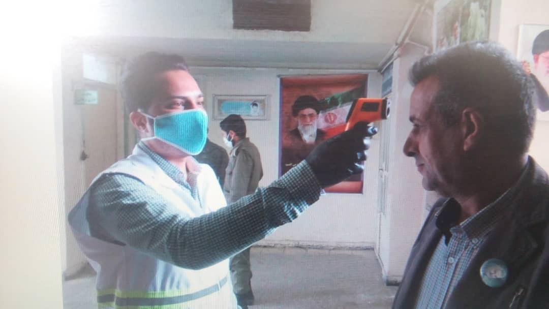 تب سنجی کارکنان و مراجعین مقر‌های انتظامی  زرند