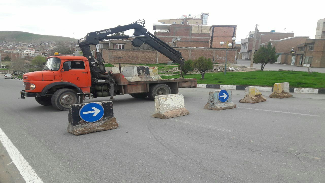 ادامه مسدود سازی نقاط پر تردد شهرستان مهاباد