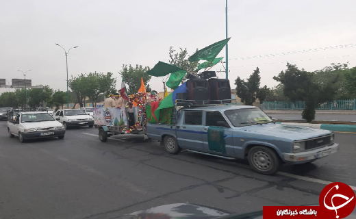 حرکت کاروان نسیم انتظار در محلات استان یزد به روایت تصویر