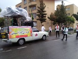توزیع ۱۰ هزار بسته متبرکه نسیم انتظار در همدان