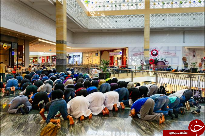 عکس روز نشنال چئوگرافیک از اقامه نماز جمعه در دوبی