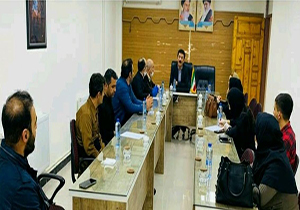 جلسە توجیهی تولیدی‌های ماسک و البسە بیمارستانی شهرستان مهاباد