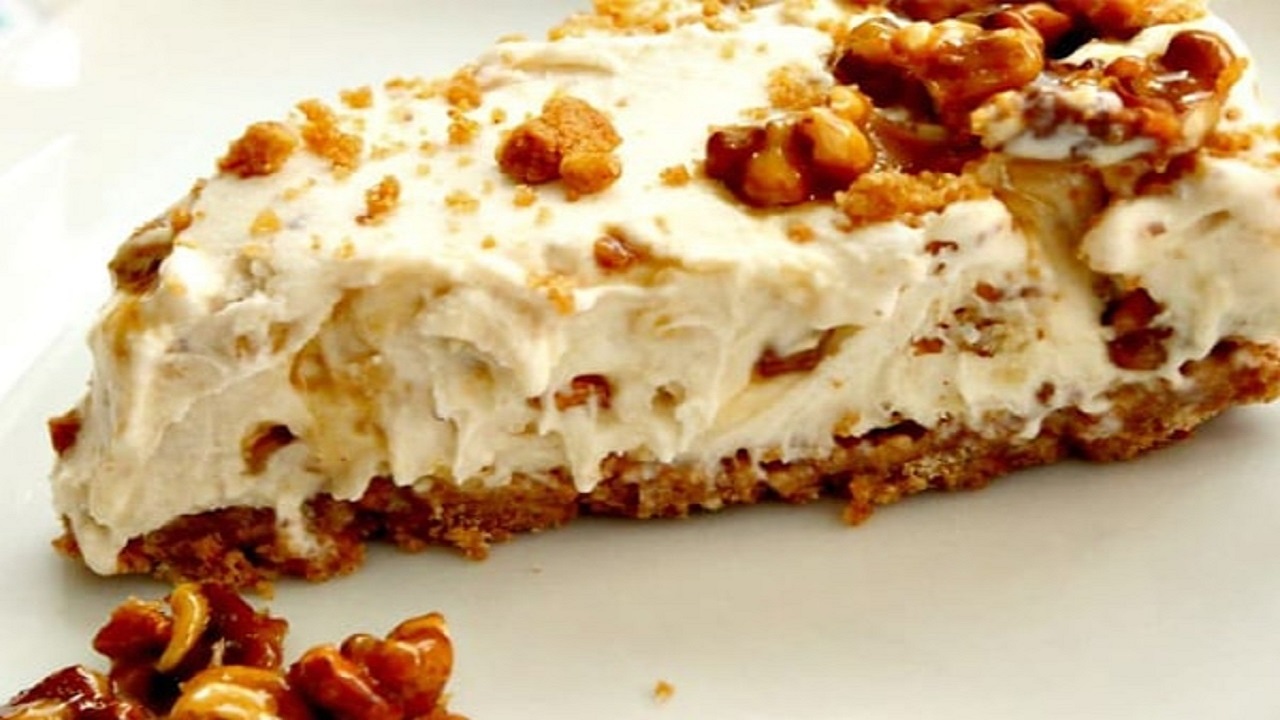 طرز تهیه کیک بستنی گردویی