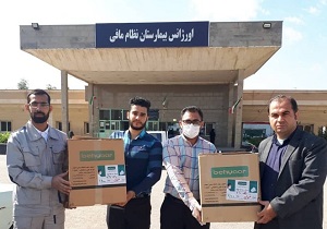 اهدا ۳ هزار عدد ماسک به بیمارستان نظام مافی شوش