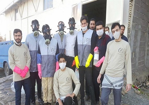 توزیع ۳۵ هزار لیتر مایع ضدعفونی کننده در کردستان+تصاویر توزیع ۳۵ هزار لیتر مایع ضدعفونی کننده در کردستان+تصاویر