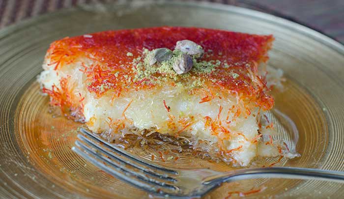 طرز تهیه کنافه پنیری به صورت گام به گام و تصویری