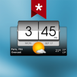 دانلود 3D Flip Clock & Weather 5.76.1.4 &ndash; برنامه ساعت و هواشناسی اندروید