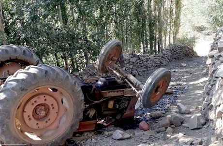 واژگونی تراکتور مرگ راننده را رقم زد