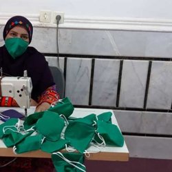 تولید روزانه ۲ هزار قطعه ماسک بهداشتی در ایرانشهر