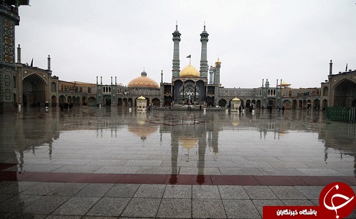 بارش زیبای باران بهاری در قم