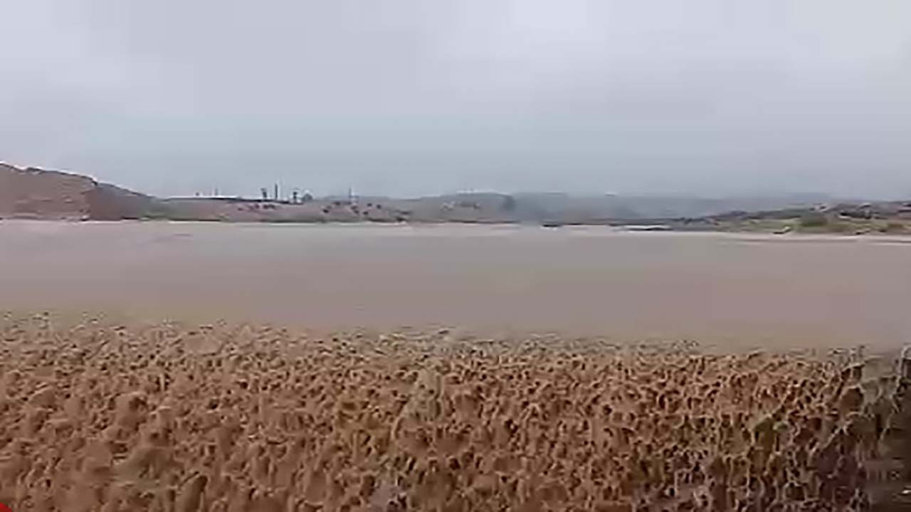 طغیان رودخانه در روستای محمدآباد + فیلم