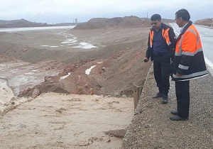 خسارت سیل به راه‌های روستایی بافق