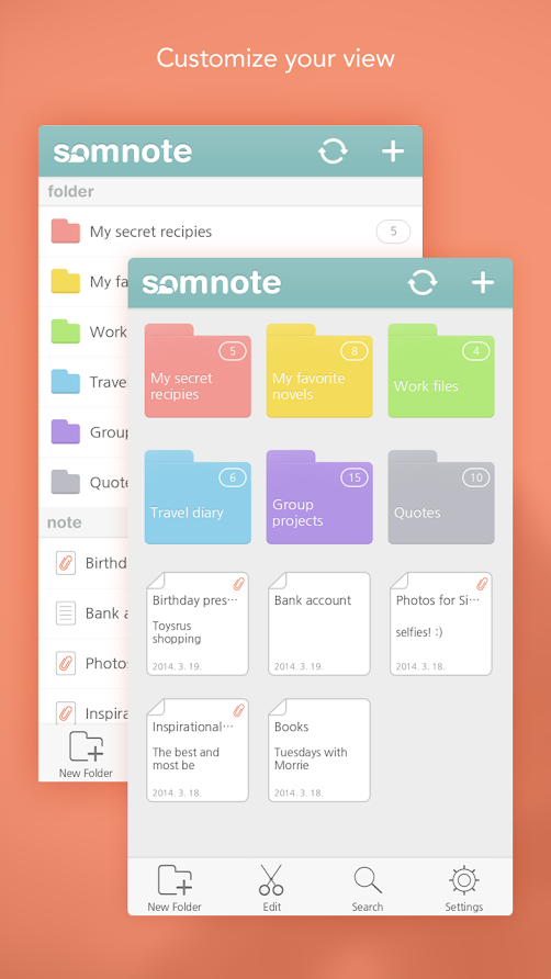 دانلود SomNote &ndash; Beautiful note app Full 2.3.13 &ndash; اپلیکیشن یادداشت برداری سام نوت