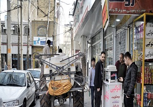 رزمایش سپاه پاسداران برای ضدعفونی قصرشیرین