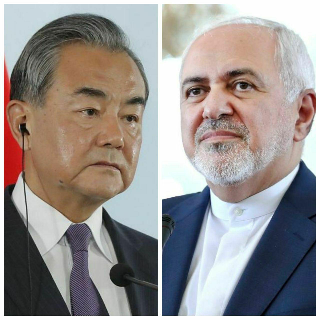 رایزنی تلفنی ظریف با وزیر خارجه چین درباره تحولات افغانستان و مبارزه با کرونا
