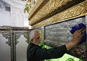 غبارروبی و ضدعفونی امامزادگان در استان همدان