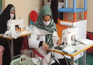 افتتاح ۲۸مین کارگاه تولید ماسک در سنندج