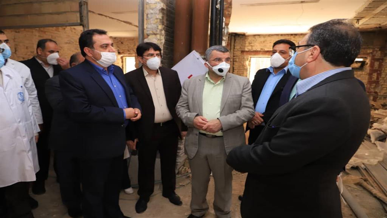بررسی روند خدمت رسانی به بیماران کرونا در بیمارستان شهید فقیهی