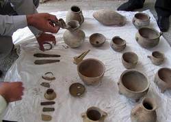 اشیاء تاریخی کشف شده از محوطه سد بلوبین