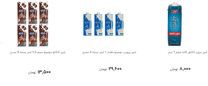 انواع شیر پاستوریزه در طعم های مختلف را چند بخریم؟