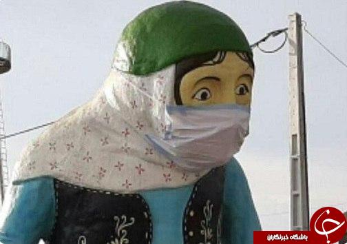 مجسمه&zwnj;ها برای مقابله با کرونا ماسک زدند! + تصاویر