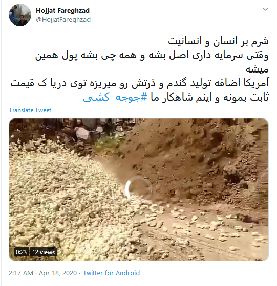اعلام برائت کاربران از زنده به گور کردن دهها میلیون جوجه اعلام برائت کاربران از زنده به گور کردن دهها میلیون جوجه