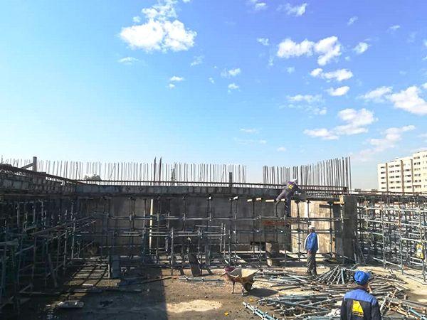پیشرفت عملیات اجرایی پارکینگ طبقاتی مینابی