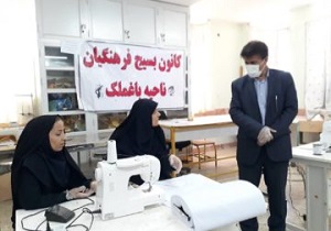 تولید ماسک در هنرستان اطهر باغملک آغاز شد