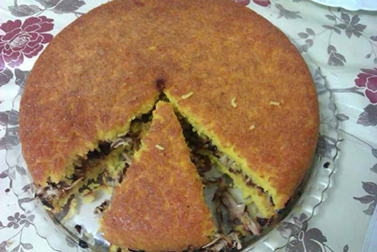 طرز تهیه &laquo;ته چین مرغ و بادمجان&raquo;
