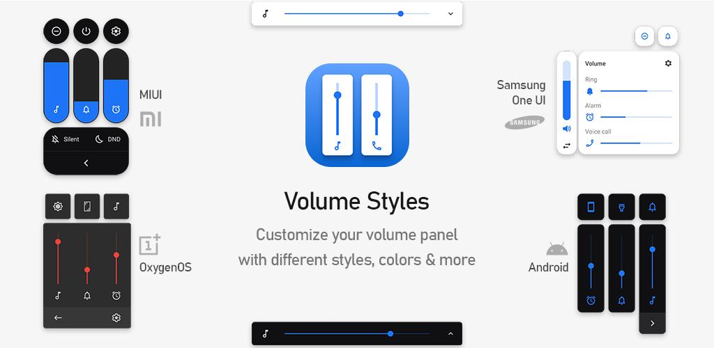 دانلود Volume Styles &ndash; Customize your Volume Panel Full 1.4.2 &ndash; اپلیکیشن شخصی سازی پنل تنظیم صدای اندروید