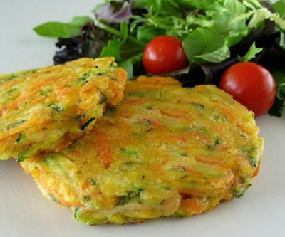 پنکیک سبزیجات یک شام سبک و فوق العاده + طرز تهیه