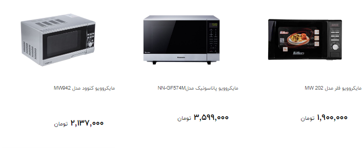 برای خرید مایکروویو چقدر هزینه کنیم؟