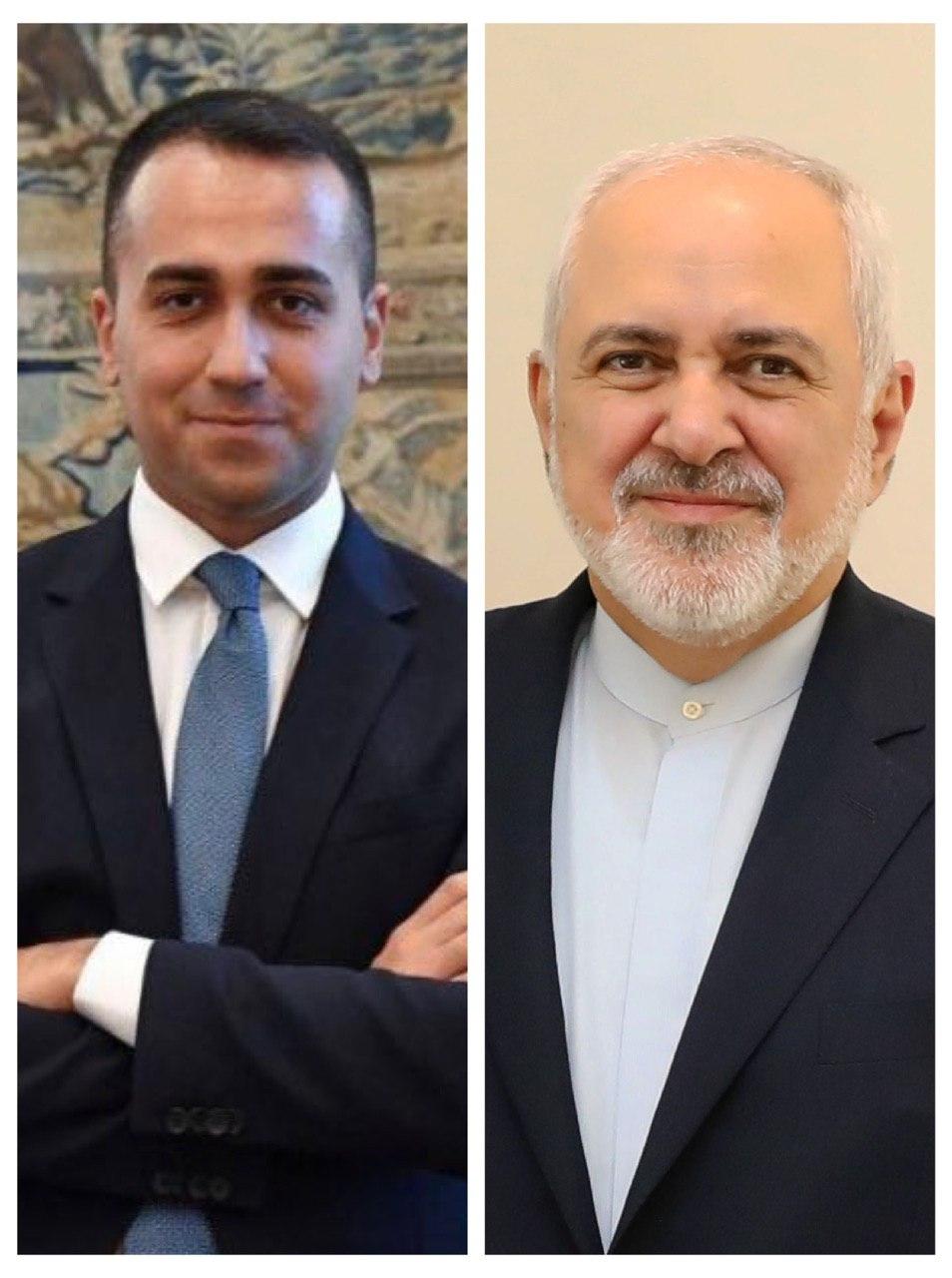گفت‌وگوی ظریف با وزیر خارجه ایتالیا درباره شیوع کرونا و ابراز همدردی جان‌باختن اتباع دو کشور