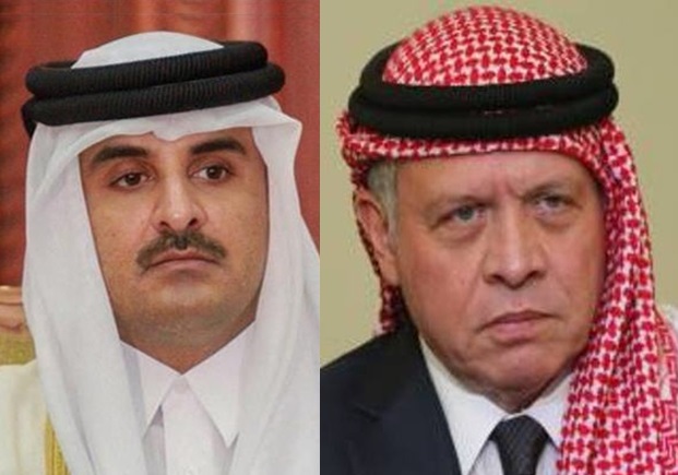 گفت‌وگوی پادشاه اردن و امیر قطر درباره کرونا