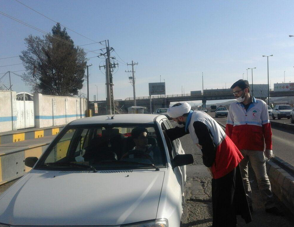غربالگری و تست کرونا در پلیس‌راه تبریز – آذرشهر + فیلم و تصاویر