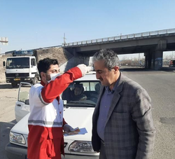 تب&zwnj;سنجی از مسافران در ۱۸ پست بازرسی هلال&zwnj;احمر زنجان
