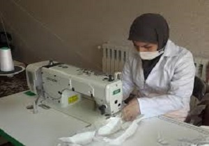 روزانه ۳۰۰ ماسک در پادگان مهندسی بروجرد تولید می شود