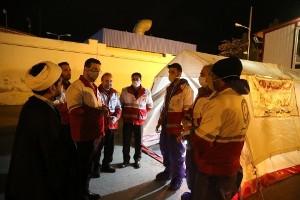 بازدید رئیس سازمان داوطلبان جمعیت هلال احمر از ایستگاه بازرسی سلامت